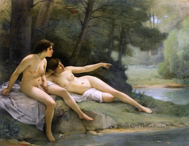 Nudes in the Woods nude Guillaume Seignac Oil Paintings